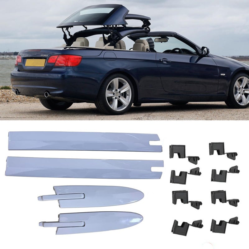 غطاء مفصل السقف القابل للتحويل غطاء مفصل السقف العلوي الأيسر والأيمن 20072019 لسيارات BMW M3 M4 328i 335i 428i 430i 435i 440i بديل 54377184037 54377184038 54377184047 54377184048